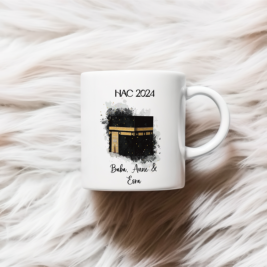 Personalisierte Tasse - Hadj/Umrah mit Name