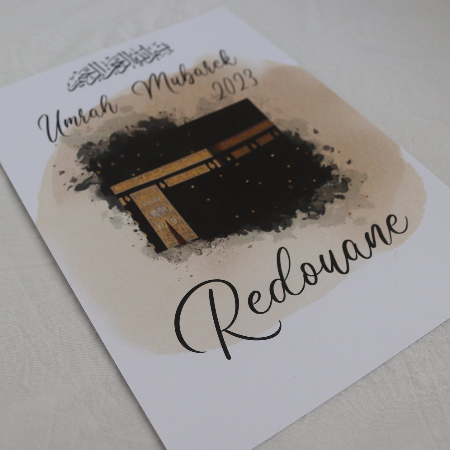 Personalisiertes Poster für Umrah/Hadjj