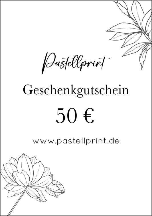 Geschenkgutschein 50 €