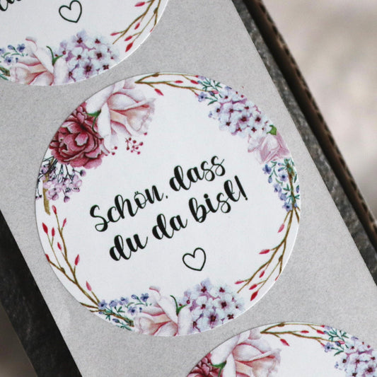 Schön, dass du da bist!- Blumenkranz