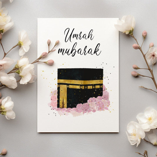 Umrah Mubarak Geschenkkarte, Grußkarte