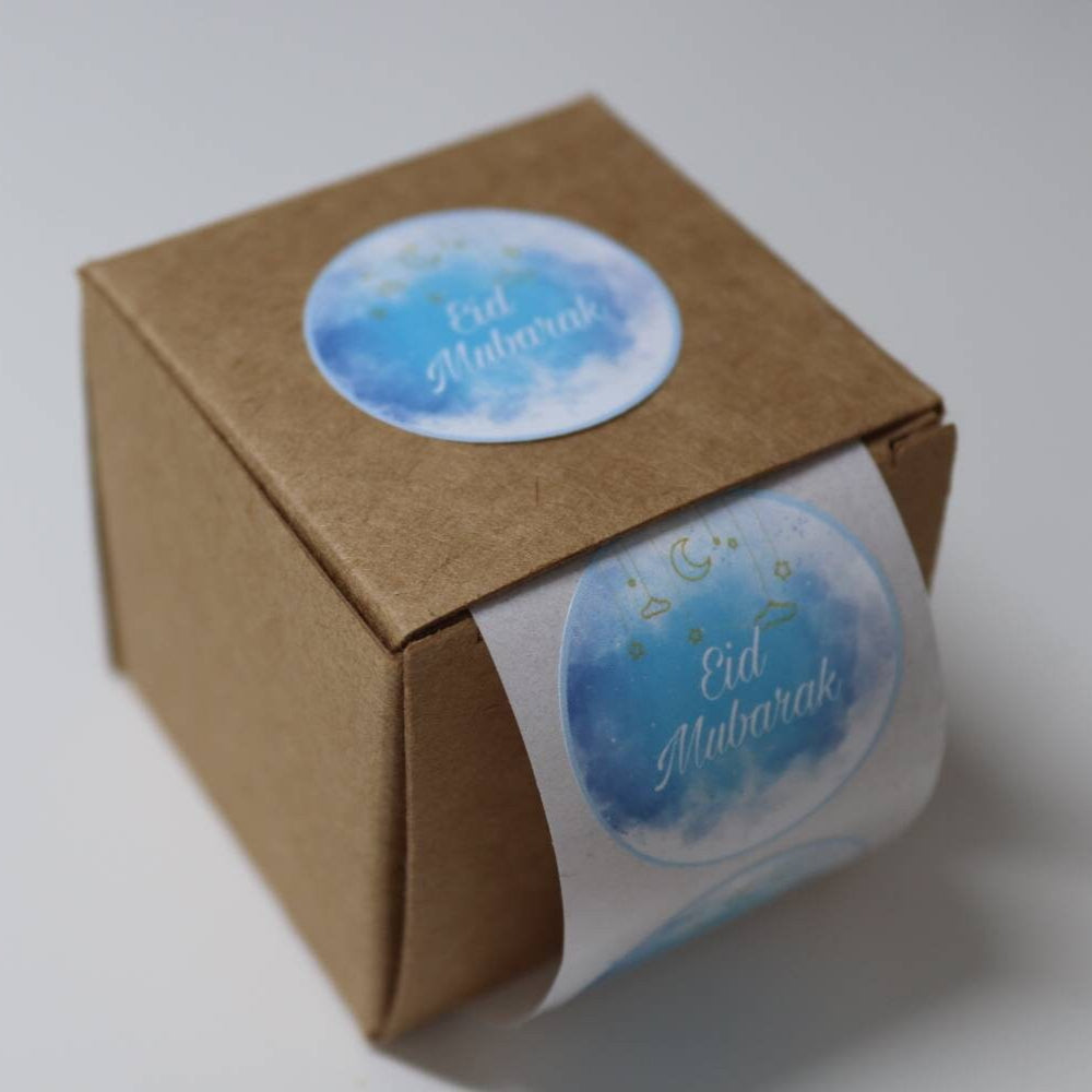 Eid Mubarak Sticker  blau & rosa