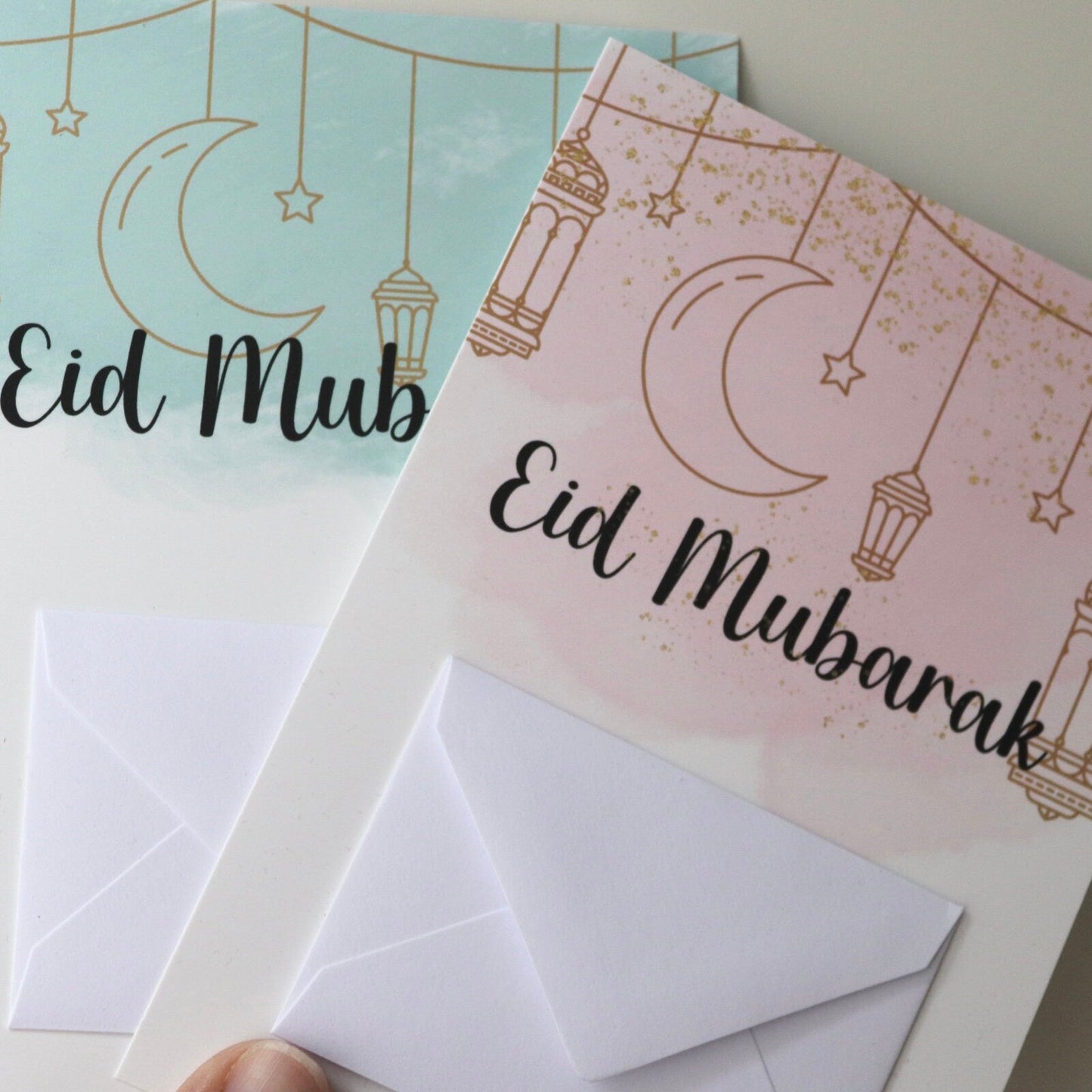 Bayraminiz Mübarek, Eid Mubarak Karten mit kleinem Umschlag, Geldgeschenkkarte