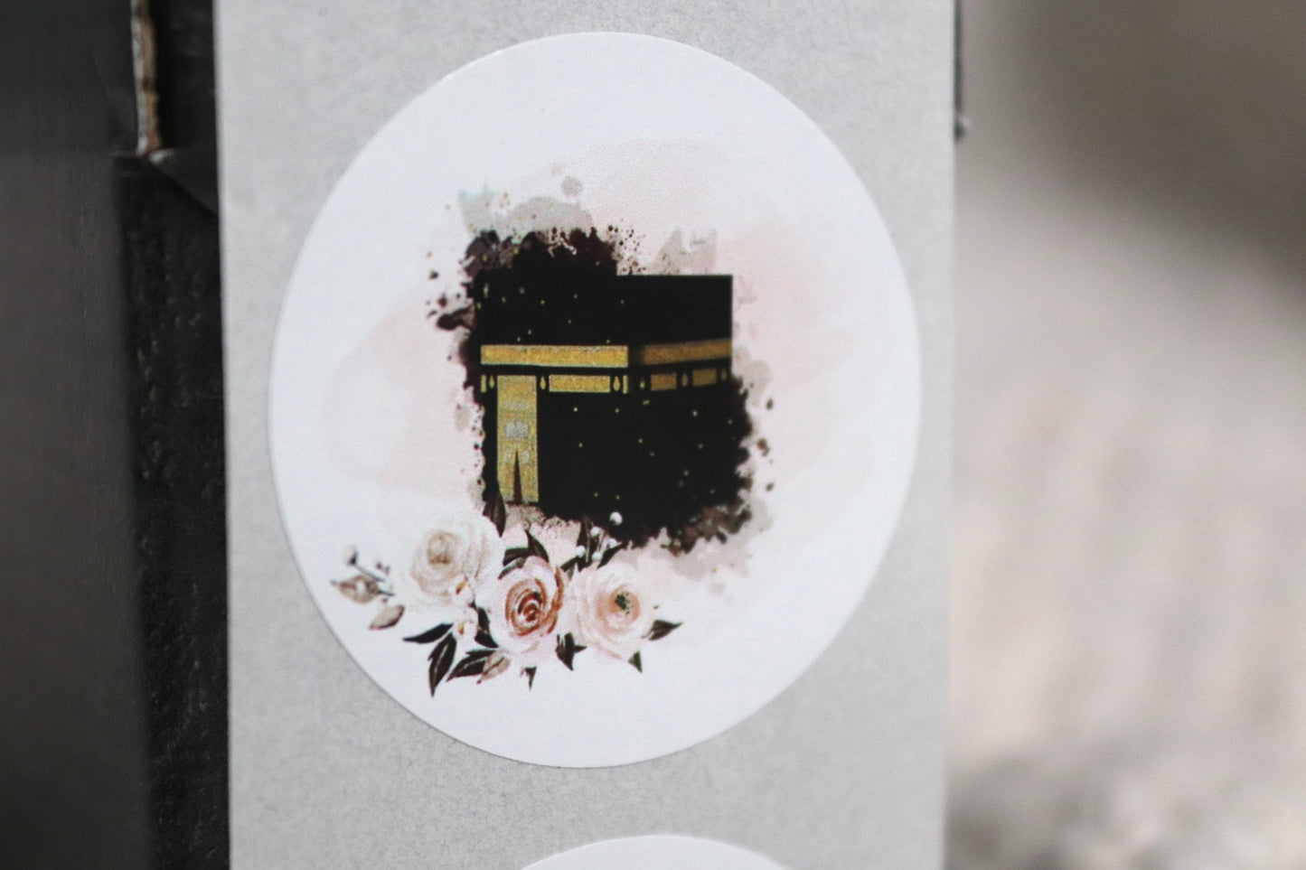 Aufkleber mit Kaaba und Blumen🌸