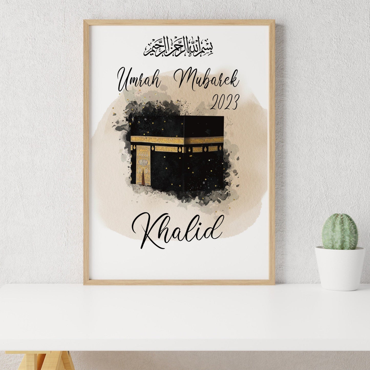 Personalisiertes Poster für Umrah/Hadjj